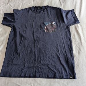 Paul Smith Dark Blue T-Shirt with Patterned Pocket